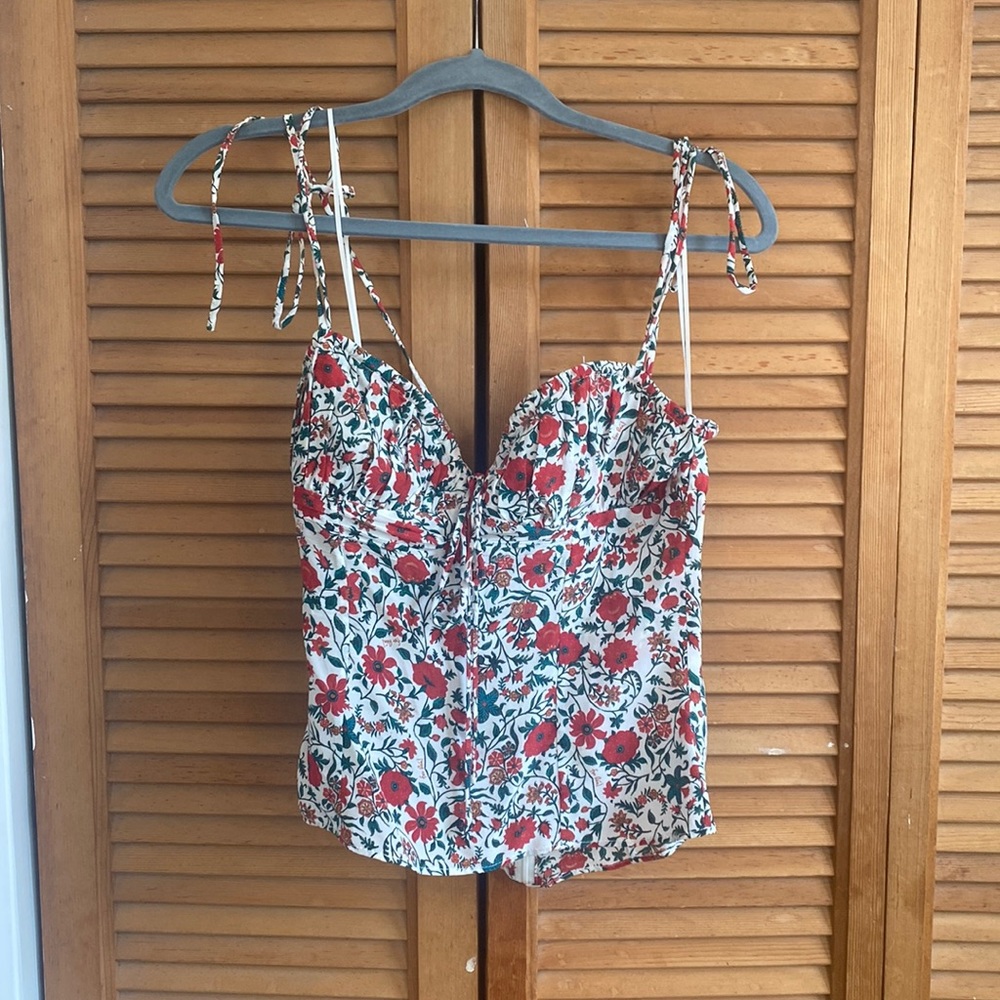 Realisation Par The Ana Top in White Batik